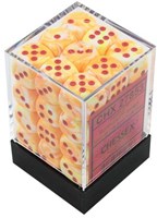 Chessex Festive Sunburst/rot D6 12mm Würfelset (36 Stück)
