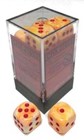 Chessex Festive Sunburst rot D6 16mm Würfel Set 12 Stück