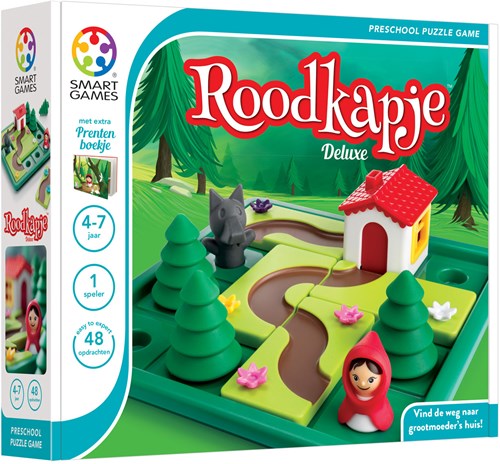 Smart Games Logikspiel Rotkäppchen Deluxe - Lernspiel Kinder 48 Aufgaben