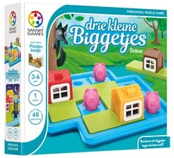 Smart Games Drei kleine Schweinchen Deluxe - Lernspiel für Kinder