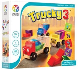 Smart Games Holzpuzzle Trucky 3 - Lernspiel Lastwagen für Kinder