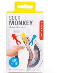Kikkerland Sock Monkeys (12 Stück)