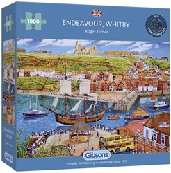 Gibsons Puzzle Endeavour, Whitby - 1000 Teile Landschaft Karton