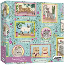 Gibsons Puzzle Famous Felines 1000 Teile Katzenpuzzle