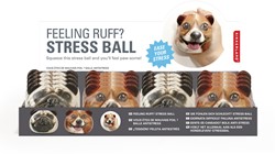 Kikkerland Display Stressbälle für Hunde (16 Stück)