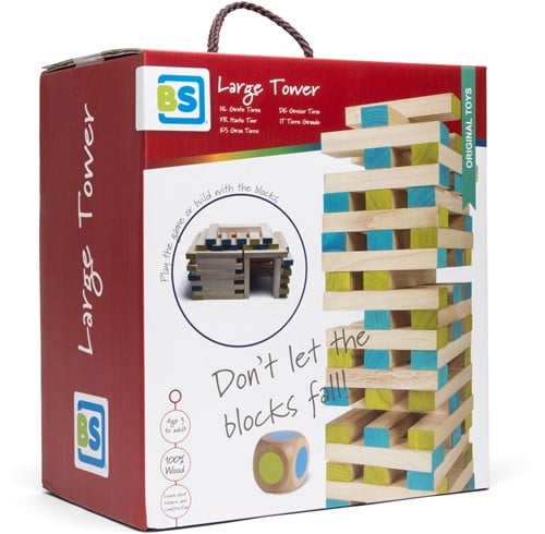 BS Toys Großer Turm mit Würfel