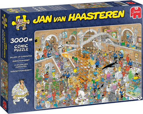 Jumbo 20031 Jan Van Haasteren-Kuriositätenkabinett-3000 Teile Puzzlespiel, Mehrfarben
