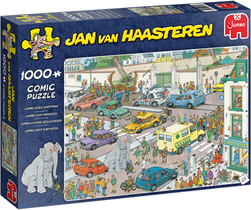 Jumbo-Puzzle Jan van Haasteren geht einkaufen - 1000 Teile