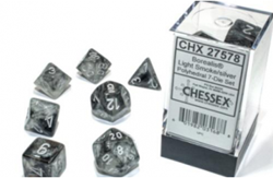 Chessex Borealis Polyhedral Hellgrau Silber Luminary Würfel Set 7 Stück