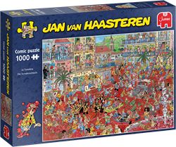 Jumbo Puzzle Jan van Haasteren La Tomatina - 1000 Teile Cartoon