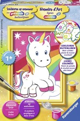 Ravensburger Malen nach Zahlen Einhorn Bastelset für Kinder