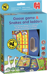 Jumbo Gänsespiel & Schlangen und Leitern Reisespiel