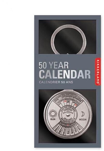 Kikkerland 50-Jahres-Kalender – Schlüsselanhänger