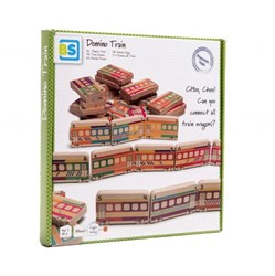 BS Toys Holz Dominosteine Zug - pädagogisches Spielzeug ab 3 Jahren