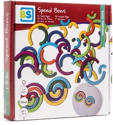 BS Toys Holz Geschwindigkeits-Bögen Spiel buntes Denkspiel