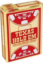 Copag Texas Hold'em Gold Jumbo Gesicht 2 Index TBX Rot