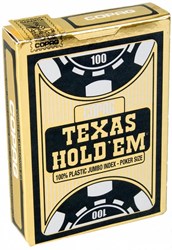 Copag Texas Hold'em Gold Jumbo Gesicht 2 Index TBX Schwarz