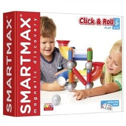 Smartmax magnetisches Konstruktionsspielzeug Click & Roll farbenfrohes Bauset