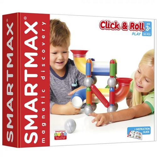Smartmax magnetisches Konstruktionsspielzeug Click & Roll farbenfrohes Bauset