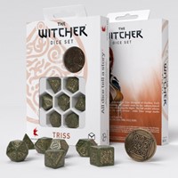 Q-Workshop The Witcher Würfelset – Triss – The Fourteenth of the Hill (7 Teile + Münze)