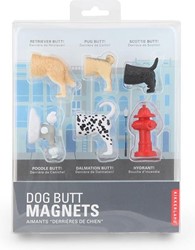 Kikkerland Hunde-Hintern-Magnete (6 Stück)