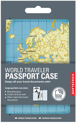 Kikkerland Passport Pouch Weltkarte