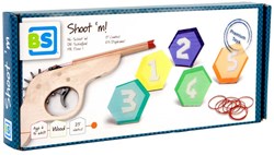 BS Toys Schießspiel Gummipistole Holz Zielscheiben Koordination