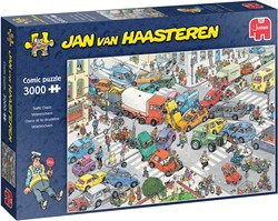 Jan van Haasteren Legpuzzel - Traffic Chaos, 3000st.