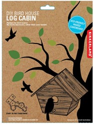 Kikkerland DIY-Vogelhaus-Blockhütte