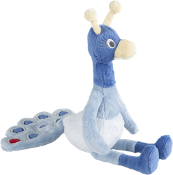 Happy Horse Kuscheltier Pfau Polly 31cm blau - weiches Baby Stofftier