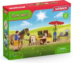 Schleich Farm World mobiler Bauernmarkt - Bauernhof Spielset
