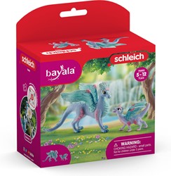 Schleich Bayala - Blumen-Drachenmama und Baby - Spielfigur - Fantasie Spielzeug