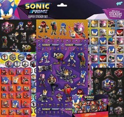 Totum Sonic Stickerset - Super XL Aufkleber für Kinder - Sonic Prime