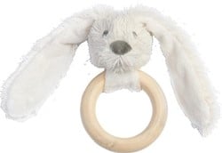 Happy Horse Elfenbein Kaninchen Richie Beißring aus Holz - 12 cm