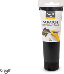 Creall Opaque schwarze Farbe Tube 120 ml Bastelfarbe kreativ
