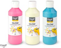 Creall Leuchtfarbe Set - Glow in the Dark - 3x250ml - Bastelfarbe