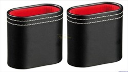 Philos Backgammon-Würfelbecher-Set aus Kunstleder