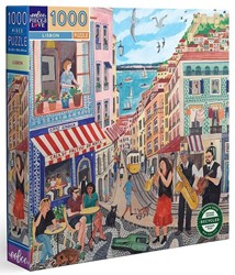 eeBoo Puzzle Musik Lissabon 1000 Teile Karton Erwachsene