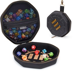 Enhance Gaming Würfel Aufbewahrungsbox schwarz - Dice Case für RPG