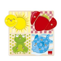 Goula Puzzle 4 Farben 10 Teile