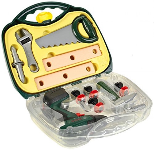 Klein BOSCH DIY-koffer met draadloze drilboor