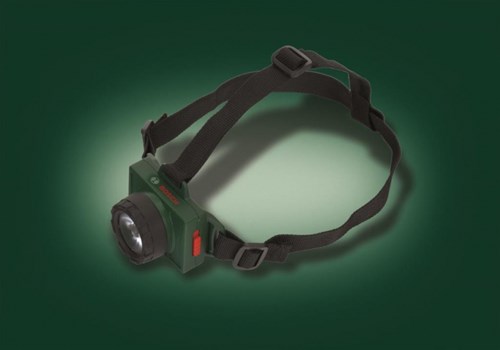van der Meulen Bosch Stirnlampe - Spielzeuglampe mit verstellbarem Band - grün-2