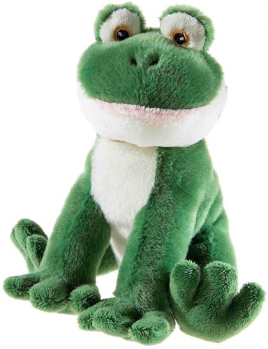 Heunec Kuscheltier Frosch aus recyceltem PET - nachhaltiges Spielzeug 15cm