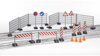 Bruder Baustelle Spielset Straßenbau Zubehör Kunststoff-3