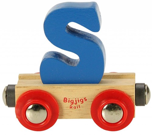 BIGJIGS RAIL BR119 Name Letter S (Colours Vary) by Bigjigs Toys