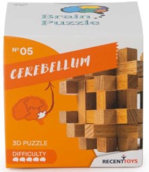 Recent Toys Holz-Geduldsspiel - Brain Puzzle 5 - kniffliges Denkspiel