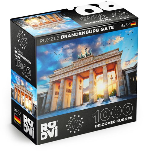 Roovi Puzzle Jigsaw Brandenburg Gate Berlin Deutschland 1000 Teile-2