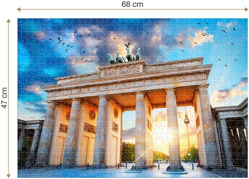 Roovi Puzzle Jigsaw Brandenburg Gate Berlin Deutschland 1000 Teile
