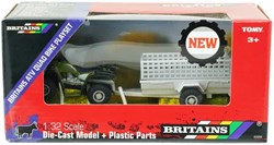 Britains Quad Spielzeug Bauernhof Set mit Anhänger im Maßstab 1:32