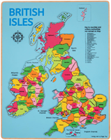Bigjigs Britische Inseln Einsteckpuzzle